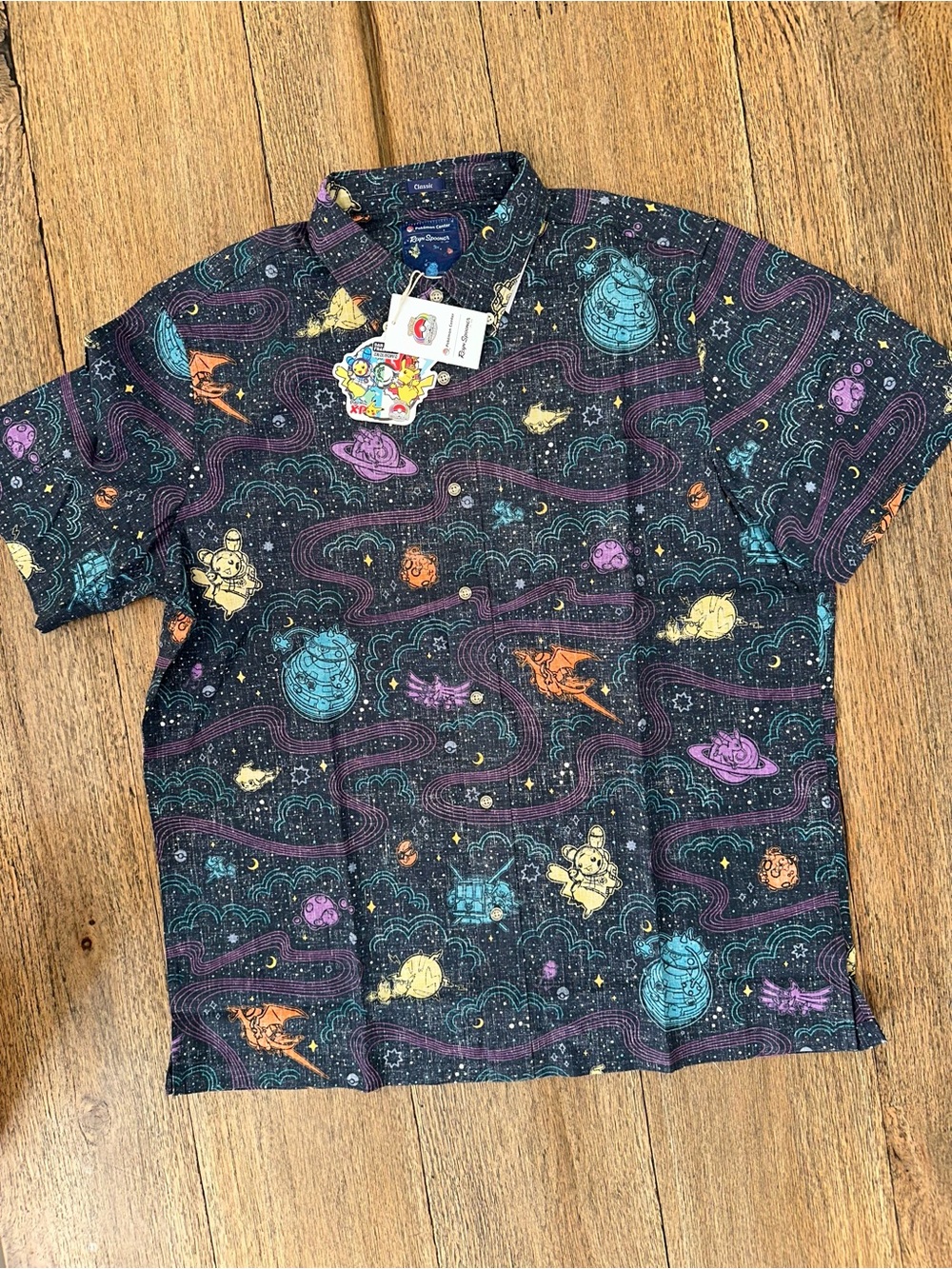 Pokémon Center × Reyn Spooner 2026 Pokémon Worlds Galaxy Space Aloha Shirt